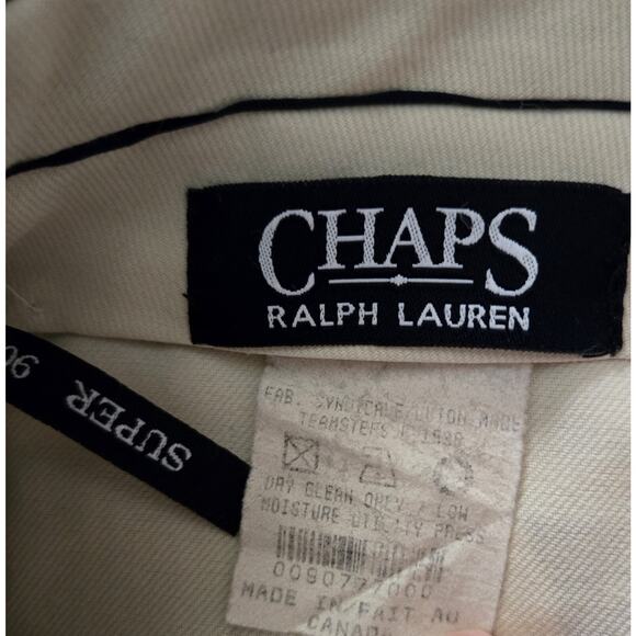 Vintage Ralph Lauren Chaps Gray Pleated Pants Mens 38‎ x 30 - Picture 4 of 8